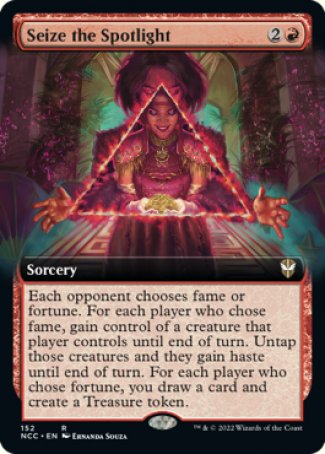 (152) Magic The Gathering Commander: Streets of New Capenna: Extras Single: Seize the Spotlight  Rare