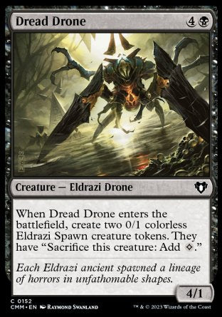 (152) Magic The Gathering Commander Masters Single: Dread Drone  Common