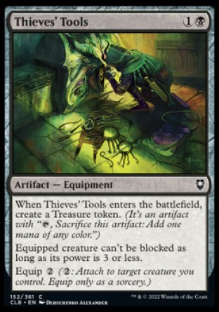 (152) Magic The Gathering Commander Legends: Battle for Baldur's Gate Single: Thieves' Tools  Common