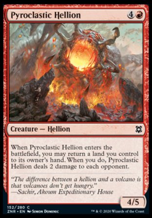 (152/280) Magic The Gathering Zendikar Rising Single: Pyroclastic Hellion  Common