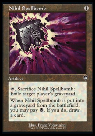 (152) Magic The Gathering Commander: The Brothers' War Single: Nihil Spellbomb  Common