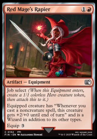 (152) Magic The Gathering Magic: The Gathering - FINAL FANTASY Single: Red Mage's Rapier Holo Common