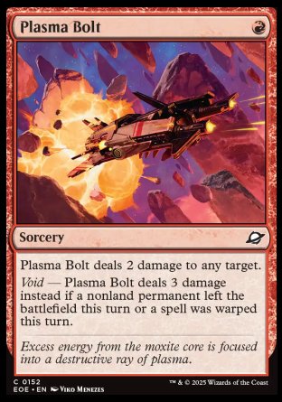 (152) Magic The Gathering Edge of Eternities Single: Plasma Bolt  Common