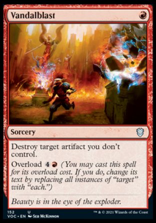 (152) Magic The Gathering Commander: Innistrad: Crimson Vow Single: Vandalblast  Uncommon