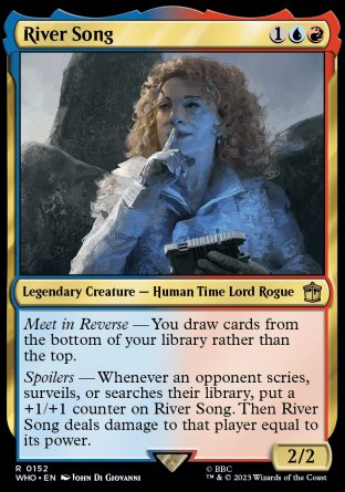 (152) Magic The Gathering Universes Beyond: Doctor Who Single: River Song Holo Rare