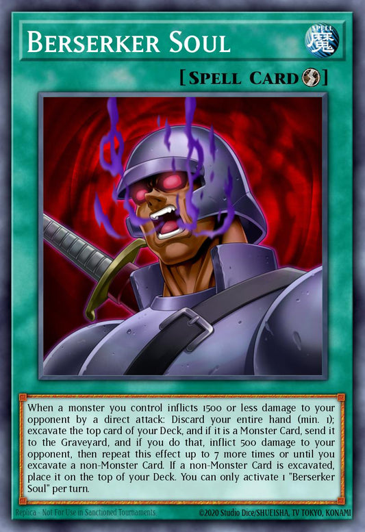 (009) YuGiOh TCG DLCS: Dragons of Legend: The Complete Series Single: Berserker Soul  Common