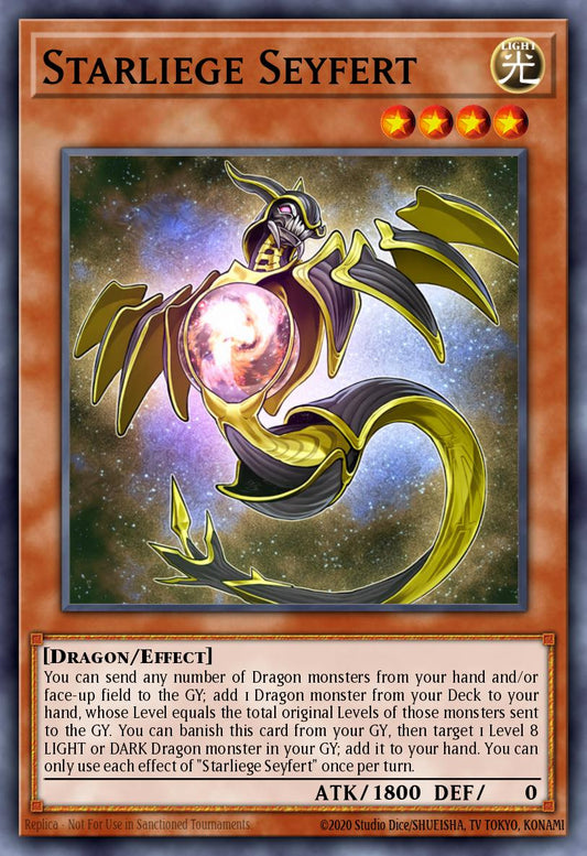 (158) YuGiOh TCG MP20: 2020 Tin of Lost Memories Mega Pack Single: Starliege Seyfert  Ultra Rare