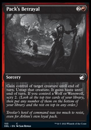 (153) Magic The Gathering Innistrad: Double Feature Single: Pack's Betrayal  Common
