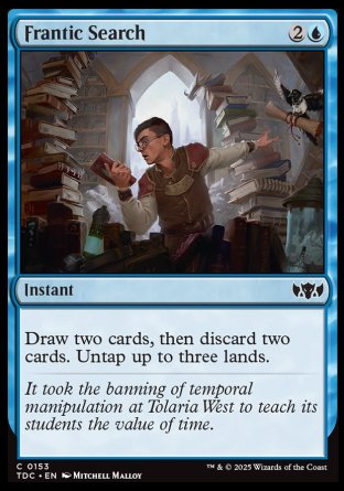 (153) Magic The Gathering Commander: Tarkir: Dragonstorm Single: Frantic Search  Common
