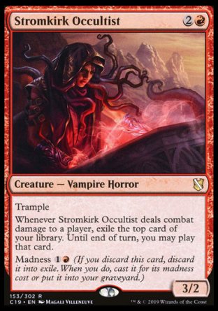 (153) Magic The Gathering Commander 2019 Single: Stromkirk Occultist  Rare