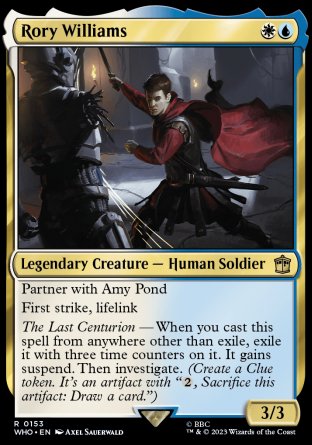 (153) Magic The Gathering Universes Beyond: Doctor Who Single: Rory Williams  Rare