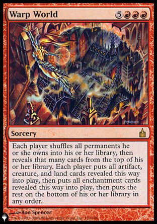 (150) Magic The Gathering The List Single: Warp World  Rare