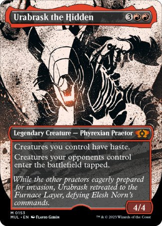 (153) Magic The Gathering Multiverse Legends Single: Urabrask the Hidden (V.3) Holo Mythic