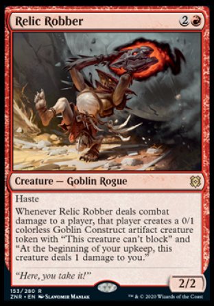 (153) Magic The Gathering Zendikar Rising: Promos Single: Relic Robber (V.2) Holo Rare