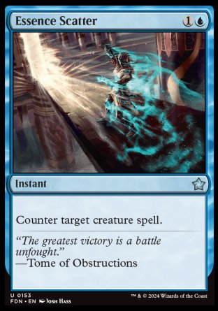 (153) Magic The Gathering Magic: The Gathering Foundations Single: Essence Scatter Holo Uncommon