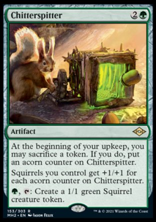 (153) Magic The Gathering Modern Horizons 2 Single: Chitterspitter  Rare