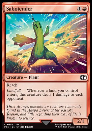 (153) Magic The Gathering Magic: The Gathering - FINAL FANTASY Single: Sabotender  Common
