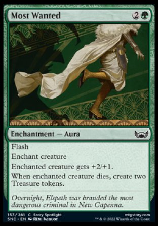 (153) Magic The Gathering Streets of New Capenna Single: Most Wanted Holo Common