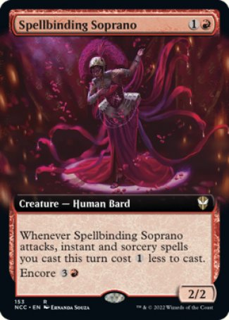 (153) Magic The Gathering Commander: Streets of New Capenna: Extras Single: Spellbinding Soprano  Rare