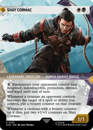 (153) Magic The Gathering Universes Beyond: Assassin's Creed: Extras Single: Shay Cormac (V.1)  Uncommon