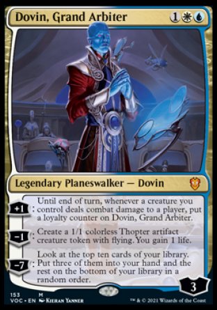 (153) Magic The Gathering Commander: Innistrad: Crimson Vow Single: Dovin, Grand Arbiter  Mythic