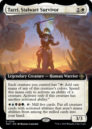 (154) Magic The Gathering March of the Machine: The Aftermath: Extras Single: Tazri, Stalwart Survivor (V.3)  Rare