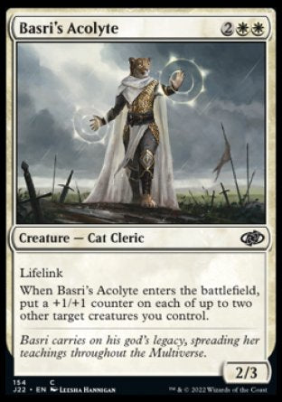 (154) Magic The Gathering Jumpstart 2022 Single: Basri's Acolyte  Common