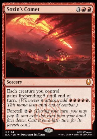(154) Magic The Gathering Magic: The Gathering | Avatar: The Last Airbender Single: Sozin's Comet Holo Mythic