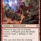 (154/280) Magic The Gathering Zendikar Rising Single: Rockslide Sorcerer Holo Uncommon