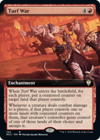 (154) Magic The Gathering Commander: Streets of New Capenna: Extras Single: Turf War  Rare