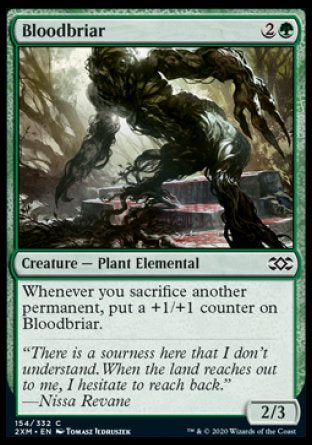 (154/332) Magic The Gathering Double Masters Single: Bloodbriar  Common