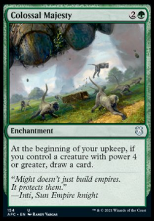 (154) Magic The Gathering Commander: Adventures in the Forgotten Realms Single: Colossal Majesty  Uncommon