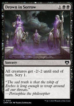 (154) Magic The Gathering Commander Masters Single: Drown in Sorrow Holo Common