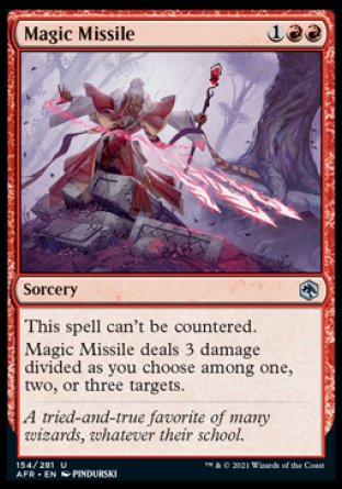 (154) Magic The Gathering Adventures in the Forgotten Realms Single: Magic Missile  Uncommon