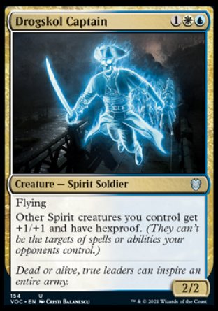 (154) Magic The Gathering Commander: Innistrad: Crimson Vow Single: Drogskol Captain  Uncommon