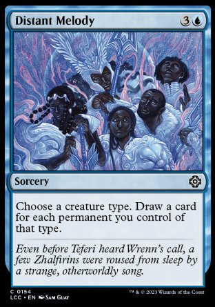 (154) Magic The Gathering Commander: The Lost Caverns of Ixalan Single: Distant Melody  Common