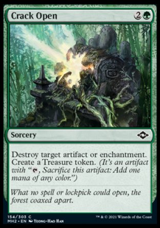 (154) Magic The Gathering Modern Horizons 2 Single: Crack Open Holo Common