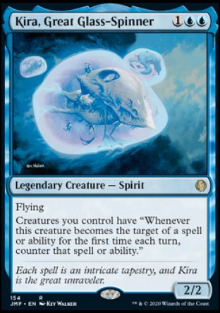 (154) Magic The Gathering Jumpstart Single: Kira, Great Glass-Spinner  Rare