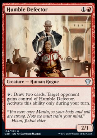 (154/322) Magic The Gathering Commander: Ikoria Single: Humble Defector  Uncommon