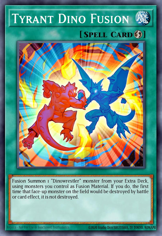 (074) YuGiOh TCG MP20: 2020 Tin of Lost Memories Mega Pack Single: Tyrant Dino Fusion  Common