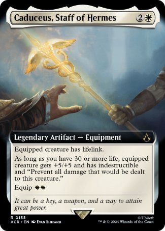 (155) Magic The Gathering Universes Beyond: Assassin's Creed: Extras Single: Caduceus, Staff of Hermes (V.1)  Rare