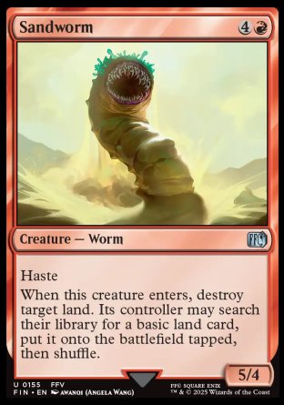 (155) Magic The Gathering Magic: The Gathering - FINAL FANTASY Single: Sandworm Holo Uncommon