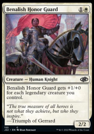 (155) Magic The Gathering Jumpstart 2022 Single: Benalish Honor Guard  Common