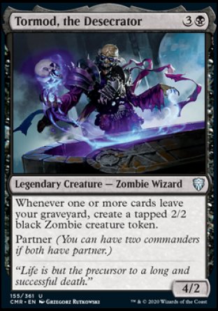 (155/361) Magic The Gathering Commander Legends Single: Tormod, the Desecrator Holo Uncommon