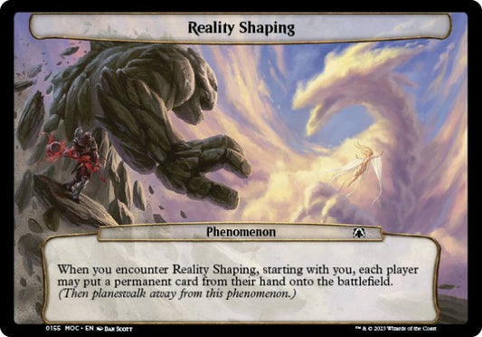 (155) Magic The Gathering Commander: March of the Machine Single: Reality Shaping  Common