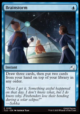 (155) Magic The Gathering Magic: The Gathering | Avatar: The Last Airbender: Eternal Single: Brainstorm  Common
