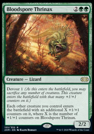 (155/332) Magic The Gathering Double Masters Single: Bloodspore Thrinax  Rare