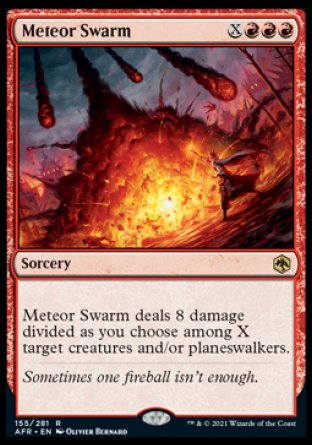 (155) Magic The Gathering Adventures in the Forgotten Realms Single: Meteor Swarm  Rare