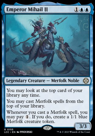 (155) Magic The Gathering Commander: The Lost Caverns of Ixalan Single: Emperor Mihail II  Rare