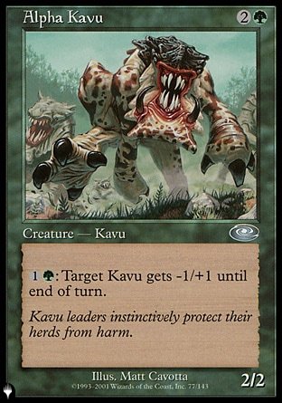 (077) Magic The Gathering The List Single: Alpha Kavu  Uncommon